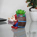 Gnome with Barrel Succulent Pot for Home and Balcony Decoration - Wonderland Garden Arts and Craft