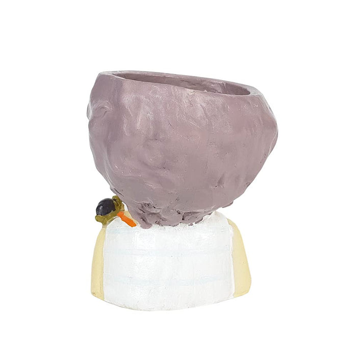 Boy with Snail Succulent Pot for Home Decoration