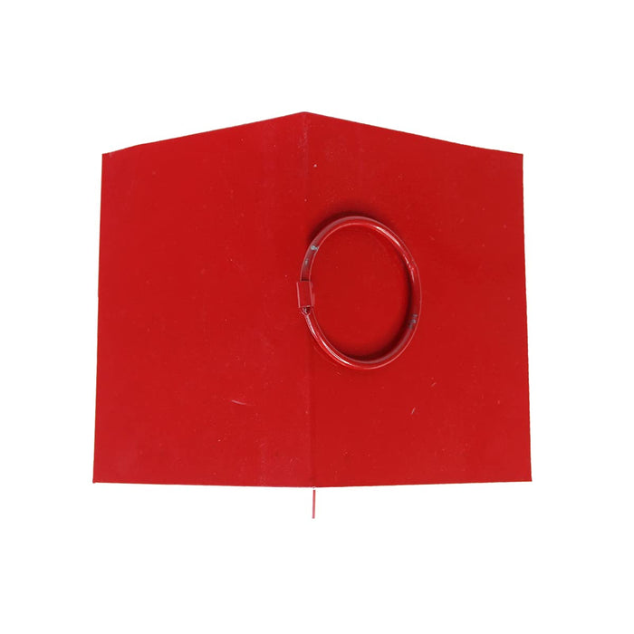 Hanging Metal Bird House for Garden Decoration (Red)