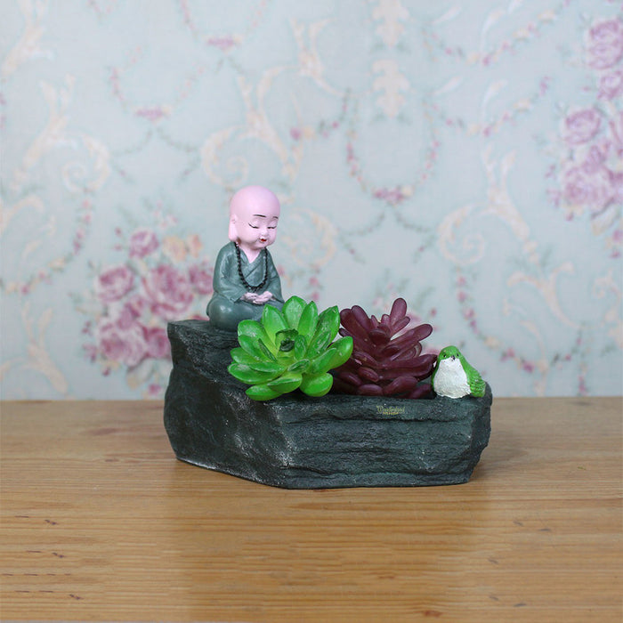 Monk Succulent for Home and Balcony Decoration (Pink) - Wonderland Garden Arts and Craft