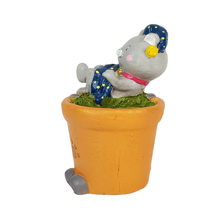 Sleepy Cat Succulent Pot for Home and Balcony Decoration
