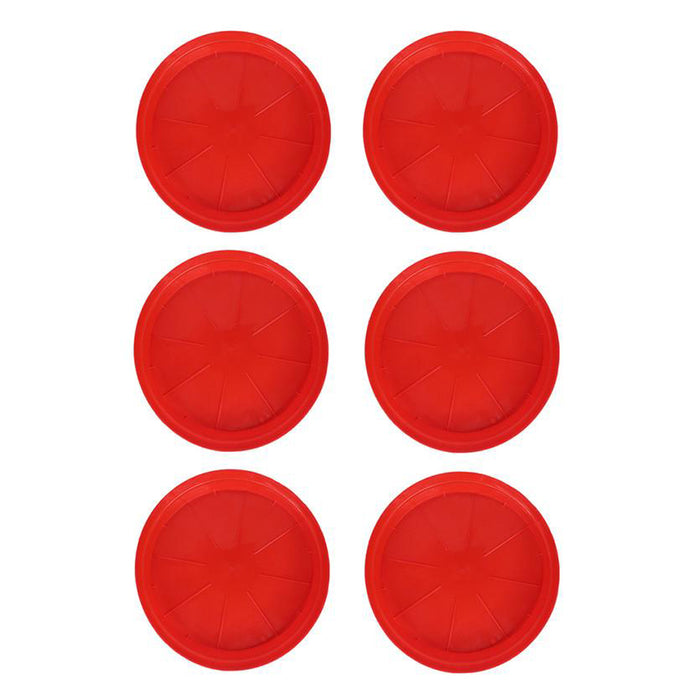 (Set of 6) 11 inchplastic Red plate for pots (planter saucer)