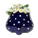 Ceramic Big Flower Shape Pot (Blue) - Wonderland Garden Arts and Craft