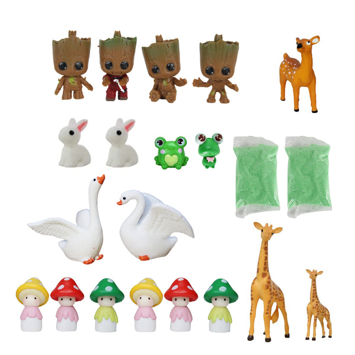 Miniature Toys : (Set of 21) Miniature Combo (Garden DIY Kit)