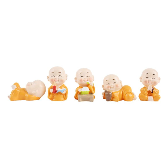 (Pack of 5) Smiling Monk Small Size