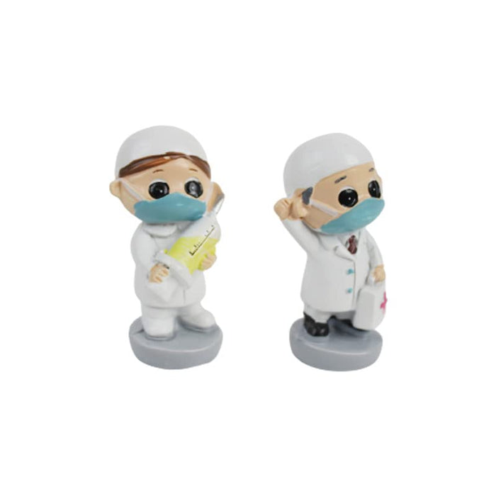 Miniaure Doctor Nurse ( Set of 2) ( Miniature Toys , Miniature Accessories)