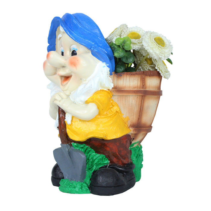 Gnome with Spade for Home and Balcony Decoration (Blue)