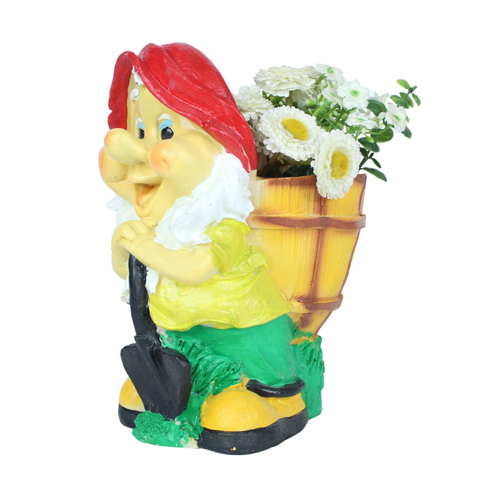 Gnome with Spade for Home and Balcony Decoration (Red)