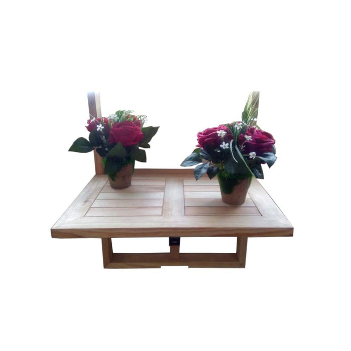 Pine Wood Railling Table for Home & Balcony