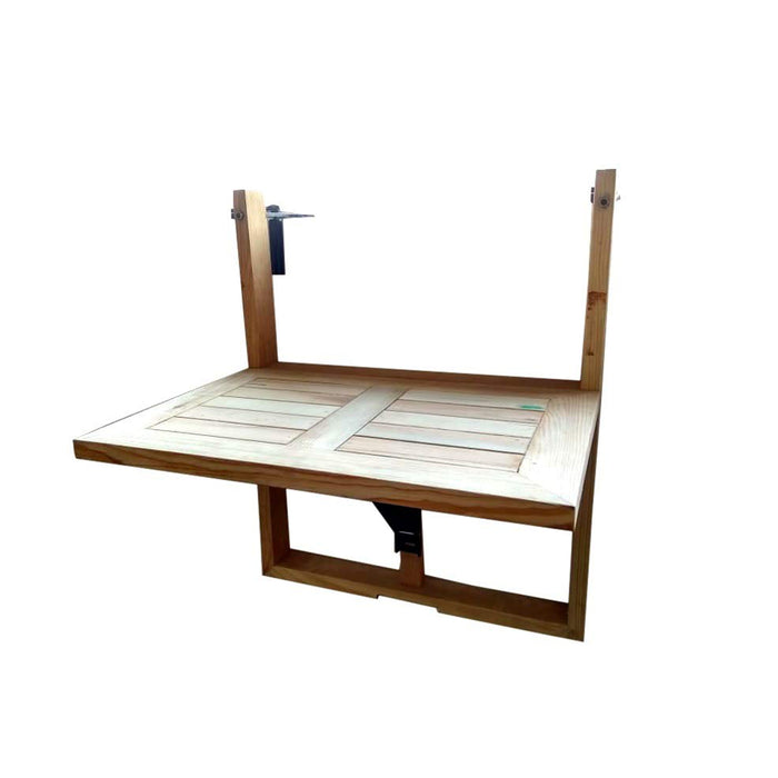 Pine Wood Railling Table for Home & Balcony